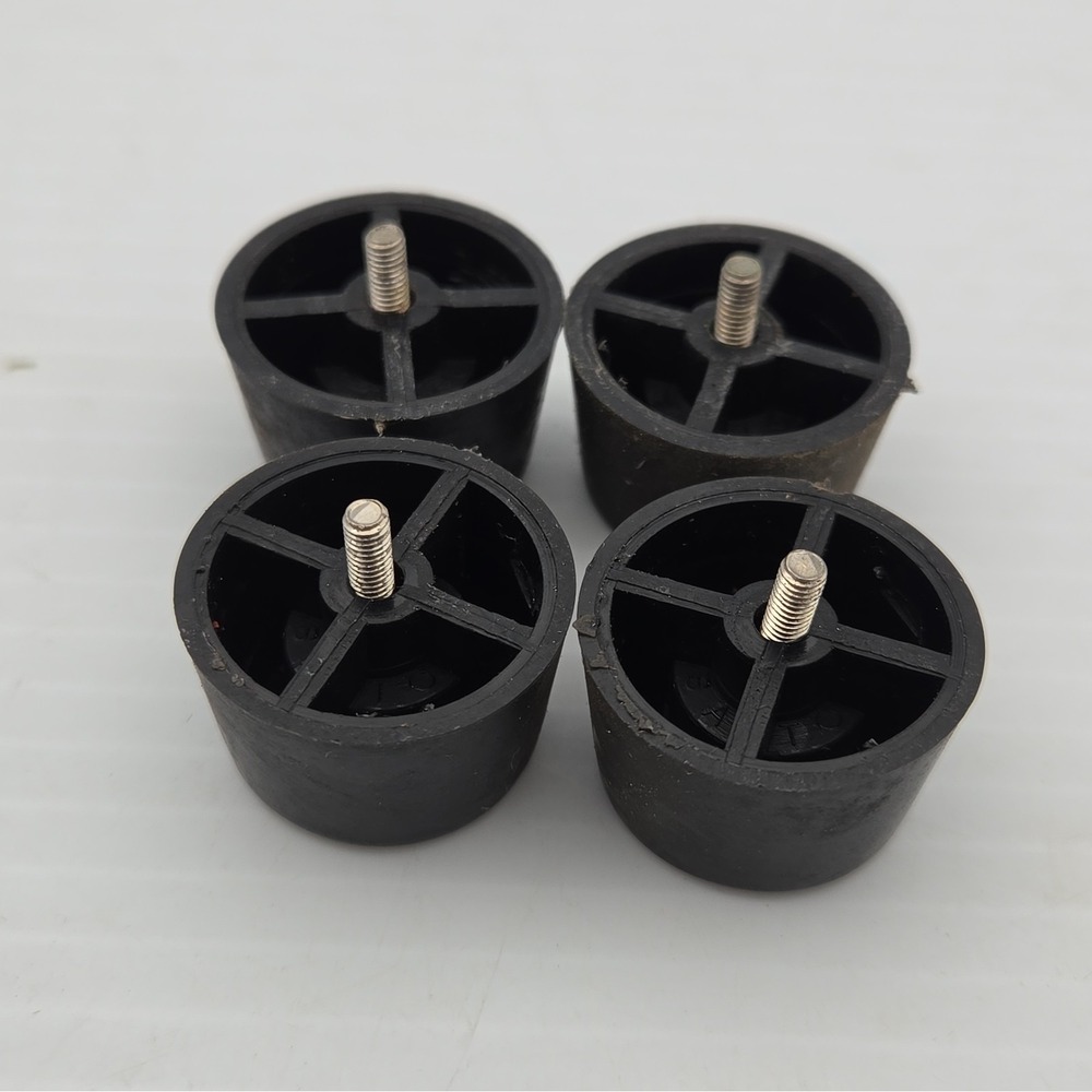 Vintage TEAC A-4010SL Reel to Reel Tape Deck Replacement Feet Black Set of 4